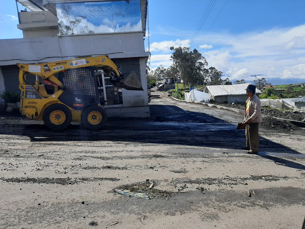 Lluvias ocacionó daños en trabajos de asfaltado